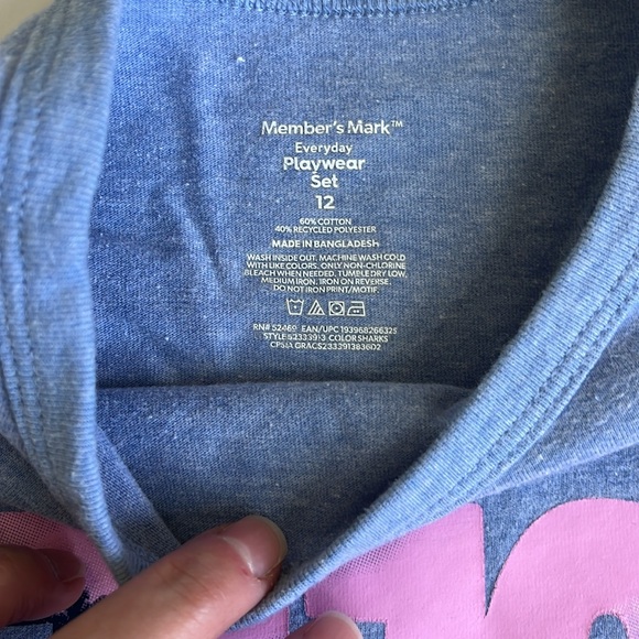 Member’s Mark Blue Graphic T-Shirt and Gray Shorts Set - Picture 4 of 7